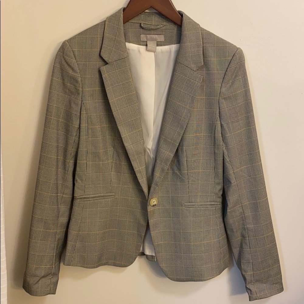 New H&M Plaid Blazer